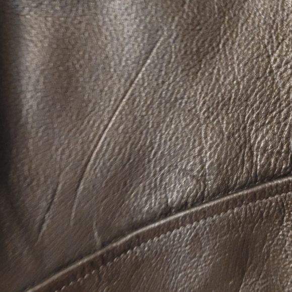 Leather Sheen Inc moto style bike jacket - Picture 5 of 8